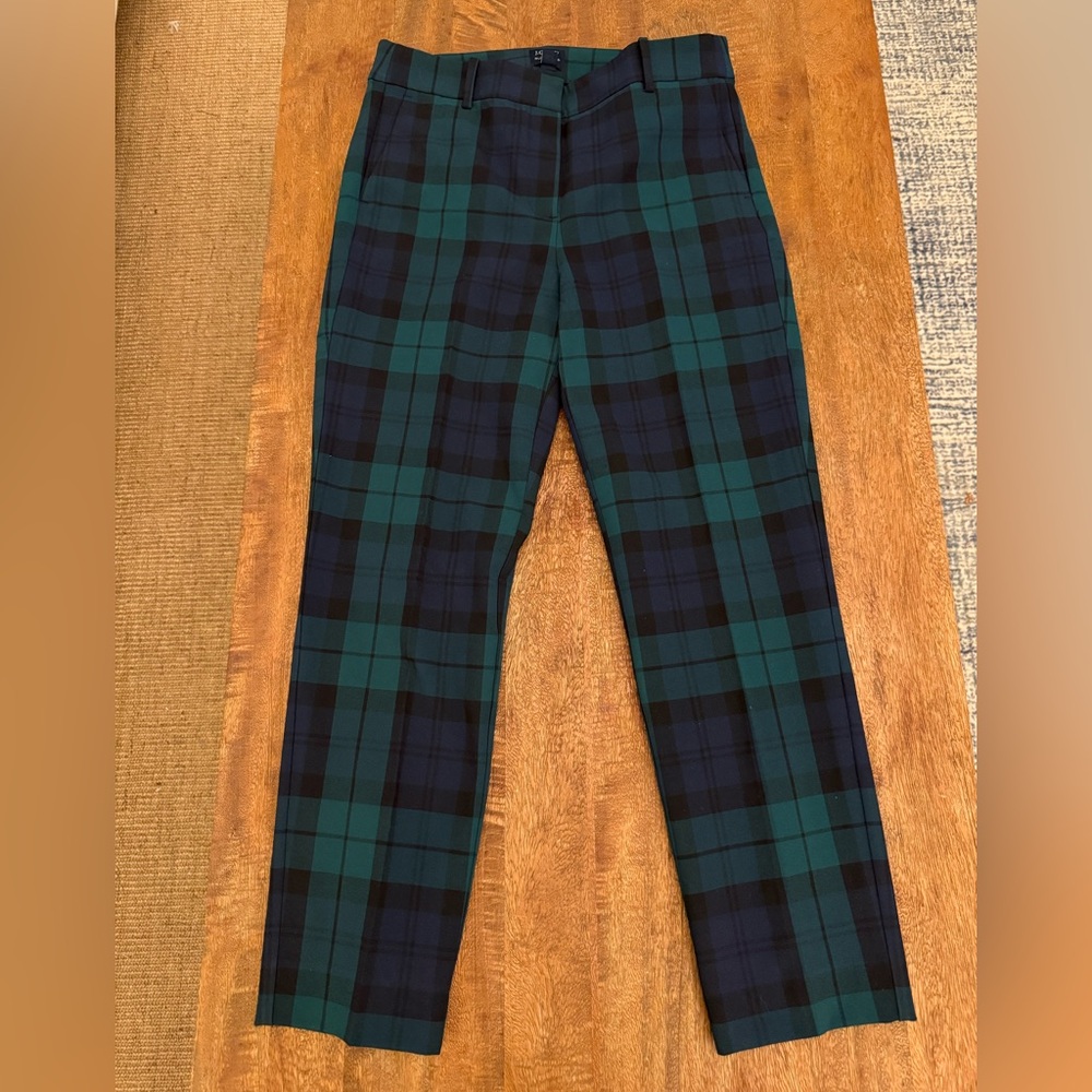 Blackwatch Tartan Plaid Ruby Crop Pant Green/navy/black Ralph Lauren Aesthetic